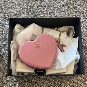 Coach mini heart crossbody bag 14 with charms